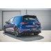 Диффузор заднего бампер на VW Golf VII R рестайл